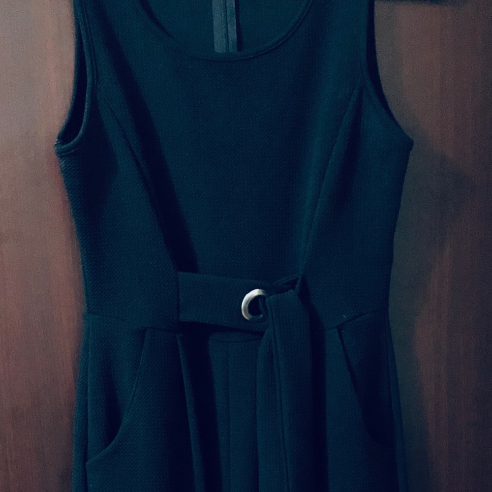 Black Jumpsuit with Silver Accent